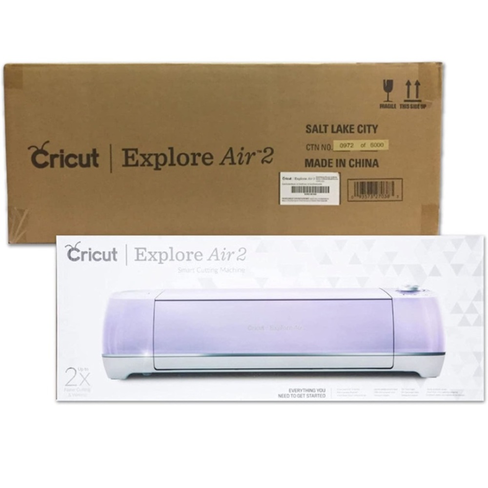Cricut Explore Air 2 Lilac Bundle with Vinyl Sampler and Basic Tool Set x 1